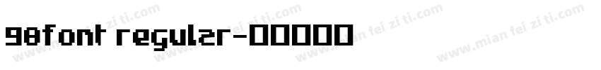 98Font Regular字体转换